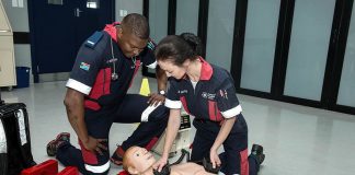 EMS students train at Nelson Mandela University. About 50% of EMS positions are vacant in Limpopo.